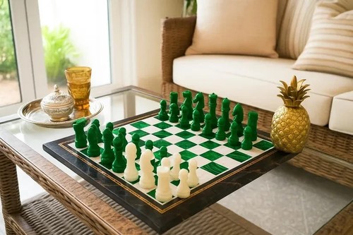 Jeu échecs malachite - jeu,