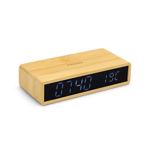 Réveil bamboo avec écran - écran, led