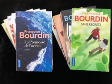 # gros lot de 9 romans - FRANCOISE BOURDIN - éd. Pocket - TBE