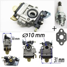CARBURATEUR + bougie +joint moteur debroussailleuse taille haie ent 31 10mm *a