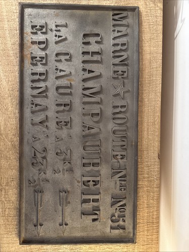 Plaque rue fonte - rue,