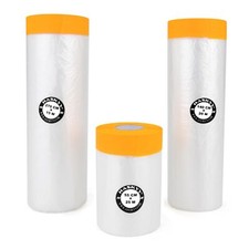 Lot de 3 films de masquage professionnels - 55 cm x 25 m - 140 cm x 20 m - 27...