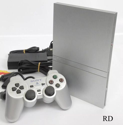 Console ps2 slim silver - ps2,