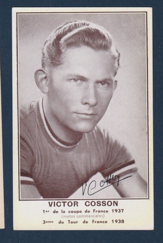 Cyclisme carte cycliste victor - carte,