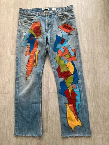Jeans célio avec peinture - avec,