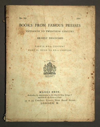 Catalogue vente des livres - , de