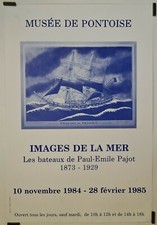 Paul Émile Pajot 1873 1929 Image de la mer - 1984 Affiche Originale Exposition