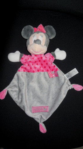 Doudou plat minnie gris - doudou,