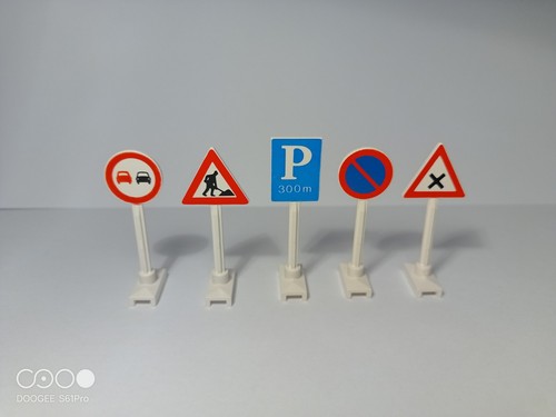 Lego parts road sign - road,