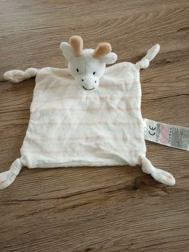 Doudou plat girafe rayé - plat,