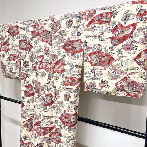 Kimono japonais komon crêpe - japonais,