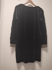 Robe noir en velours taille