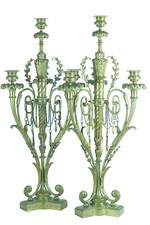 Ancienne paire de candélabres