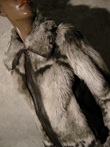 Chic vintage manteau fourrure - vintage,