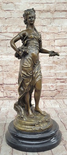 Statue bronze signée la - statue, en