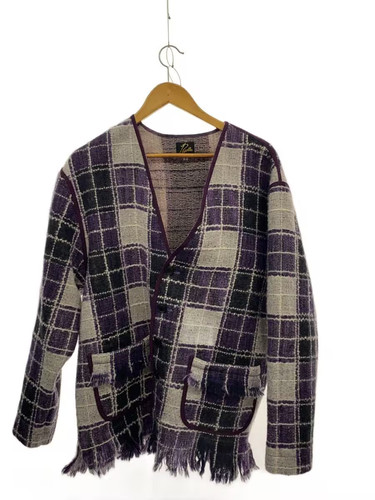 Cardigan franges violet s - franges,