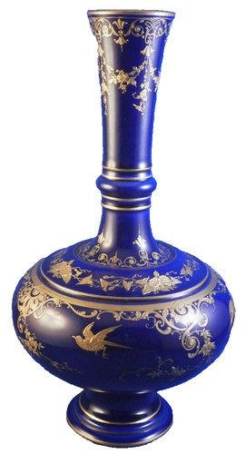 Vase porcelaine sèvres bleu - vase,