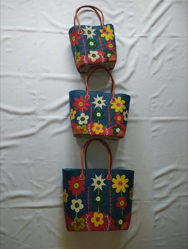 Lot paniers bleu cabas - bleu, sac