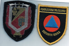 écusson pompier UIISC 7, lot de 2