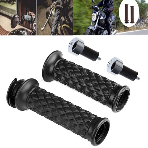 Noir 22mm moto guidon - 7/8",