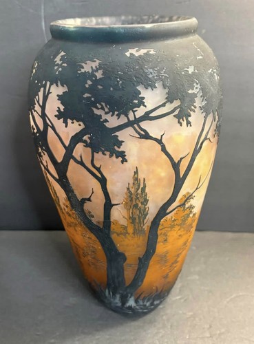 Antique glass vase daum - antique,