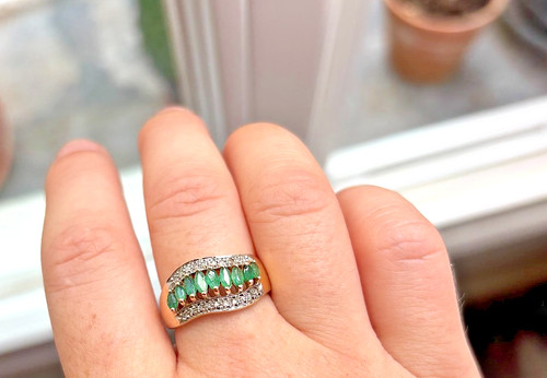 Bague vintage jaune 10k - vintage,