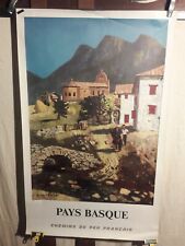 AFFICHE PAYS BASQUE  ROLAND OUDOT 