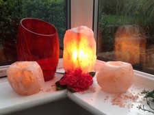 Lampe à sel en cristal de