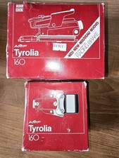 Vintage AMF TYROLIA 160 Racing Ski Bindings Red Snow Skiing Austria Made EUC