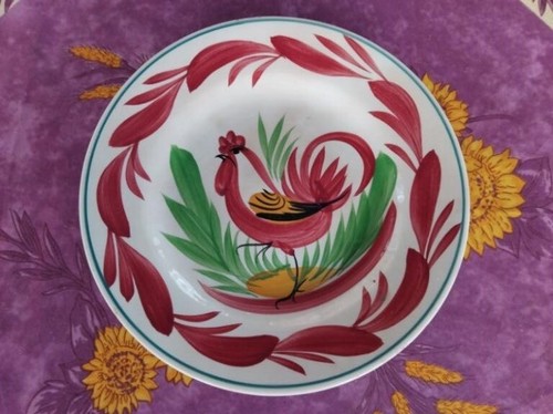 Assiette plate ancienne - assiette,