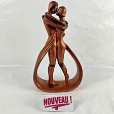 ➜SCULPTURE/STATUE/STATUETTE ABSTRAITE couple amoureux homme/femme en résine 26cm