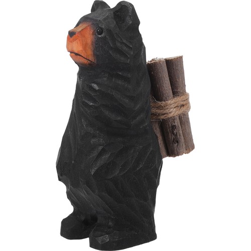 Ours sculpté bois fait - en,