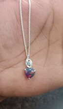 Opale Noir De Feu Clou Coeur