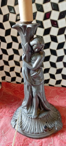 Ancien pied lampe regule - en,