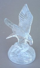 Figurine AIGLE CRISTAL aux ailes déployées statuette collection déco animalière