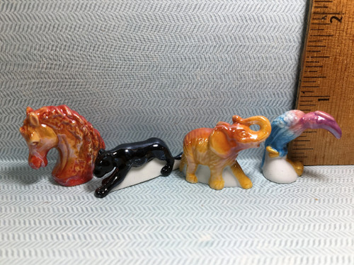 Tiny daum art glass sculptures - art,