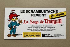 Le Scrameustache / Gos : Rare Carte «  La Saga de Thorgull » / Dupuis 1983