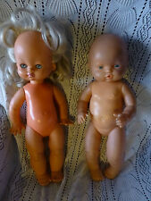 LOT=40cm=La poupée 'Italienne vintage  et le poupon 'Espagnol "Famosa !! "