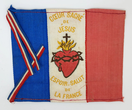 Petit drapeau coeur sacre de - coeur,