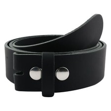 Ceinture en cuir - noir - 4cm