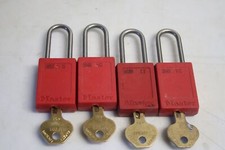 Occasion : 4X Cadenas de consignation , securité electrique MASTER LOCK S31RED