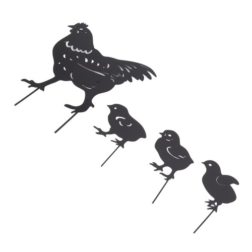 Lot silhouettes de poules - silhouettes,