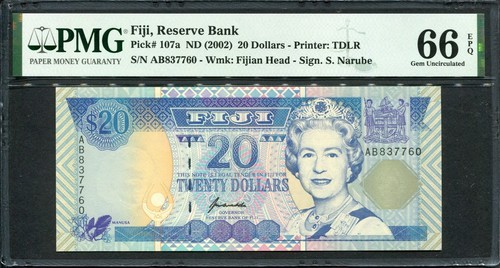 Fidji 1996 dollars - 1996, 20