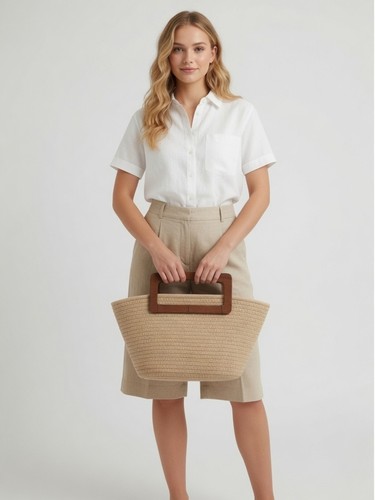 Sac cabas paille été - cabas, en