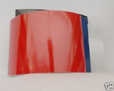 ADHESIF Réfléchissant ROUGE 10 x 15cm Adhesive retro-reflective film.