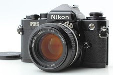 Appareil photo reflex argentique 35 mm noir Nikon FE2 nid d'abeille [Exc+5]...