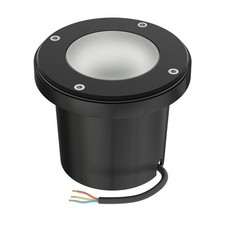 Luminaire encastré de sol BOFU pour l'extérieur IP67 orientable noir rond