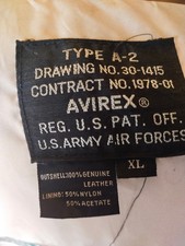 blonson en cuir AVIREX type A2