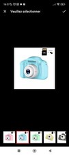 Mini Appareil Photo Numérique Pour enfant, Caméra 1080P + Carte 32GB bleu 