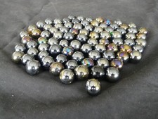 Lot 80 billes noires vintage | Accessoires de jeu REF 3941
